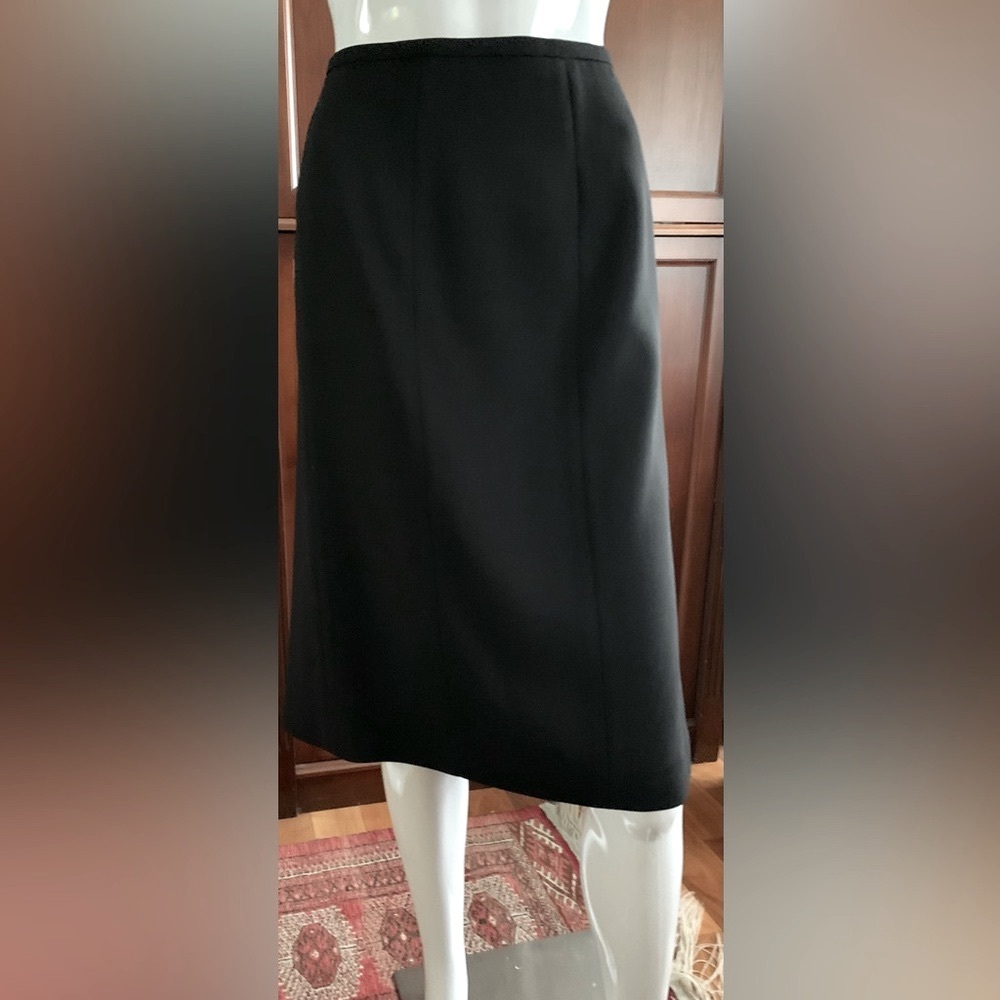 Beymen quality black fine wool mini pencil skirt just over the knee Eu42 US 10